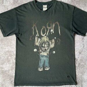 Korn Voodoo Doll T-Shirt | Nu Metal Tee | Rare Band Graphic | Y2K Rock